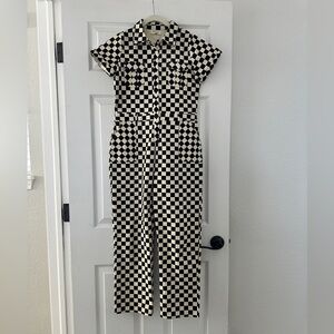 Roolee Checkered Jumpsuit Kids Size 13-14